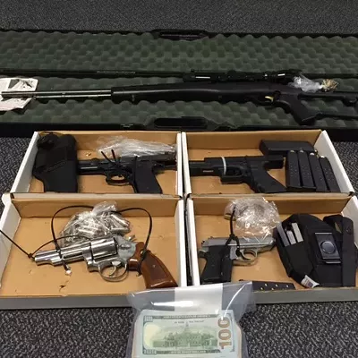 Image: CNT seizes multiple firearms in Georgetown operation