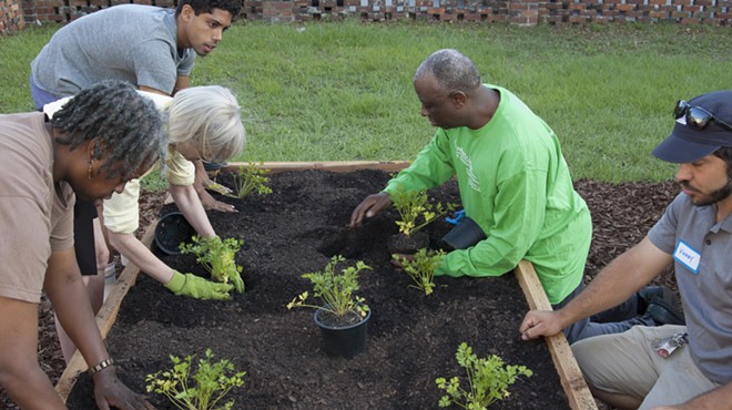 Volunteers plant healthy future at Trustees' Garden