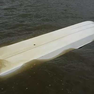 Image: Stolen boat found capsized in Savannah River