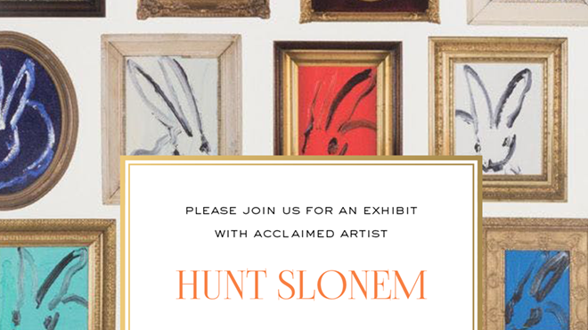 Hunt Slonem Exhibit at Courtland & Co.
