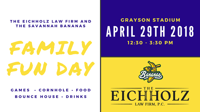 Image: The Eichholz Law Firm and The Savannah Bananas Family Fun Day