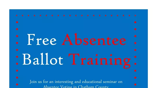 Image: Free Chatham County Absentee Ballot Training