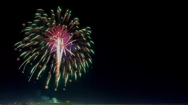 Image: Fourth of July Fireworks on the Pier