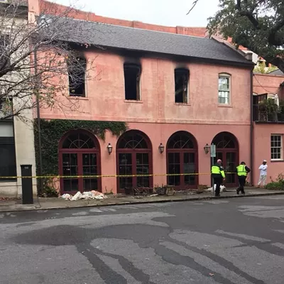 Image: Olde Pink House looks forward to re-opening "as soon as possible" after fire