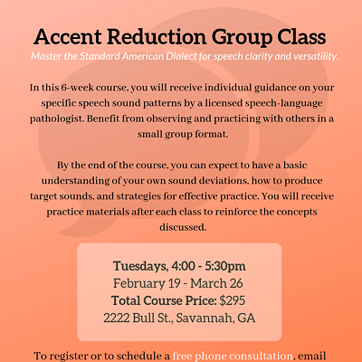 Accent Reduction Group Class