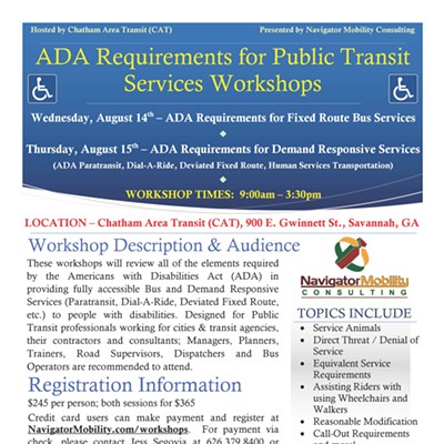 ADA Requirements for Public Transit Services Workshops