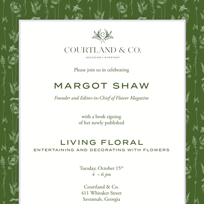 Living Floral Book Signing at Courtland & Co.