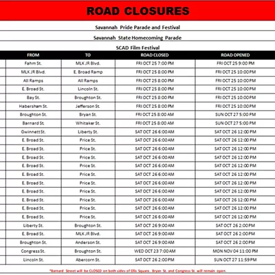 Image: Downtown events to bring major road closures, parking restrictions all weekend