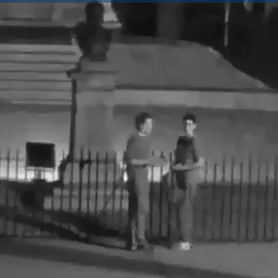 Image: Police seek monument vandalism suspects