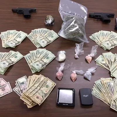 Image: CNT, GSP combine for drug and stolen firearms bust