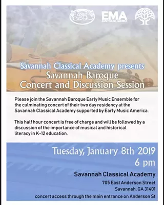 Image: Savannah Baroque Concert and Discussion Session