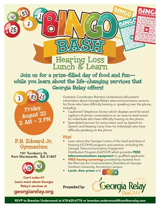 Image: Bingo Bash Hearing Loss Lunch & Learn