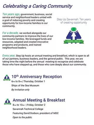 Image: Step Up Savannah Annual Breakfast Meeting