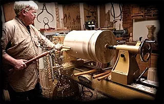 Image: Nick Cook Woodturning Demo