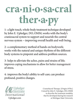 Image: Free CranioSacral Therapy Talk & Demo