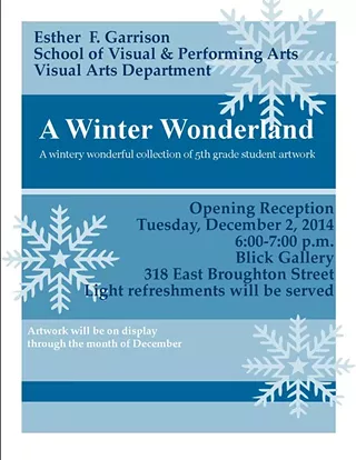 Image: Winter Wonderland: An art show by Garrison School of Visual & Performing Arts 5th grade students