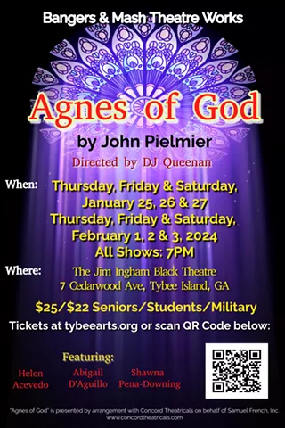 Image: "Agnes of God" ~ a Bangers & Mash Theatre Works event