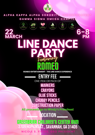 Image: AKAs Host a Line Dance Party to Support Greenbriar