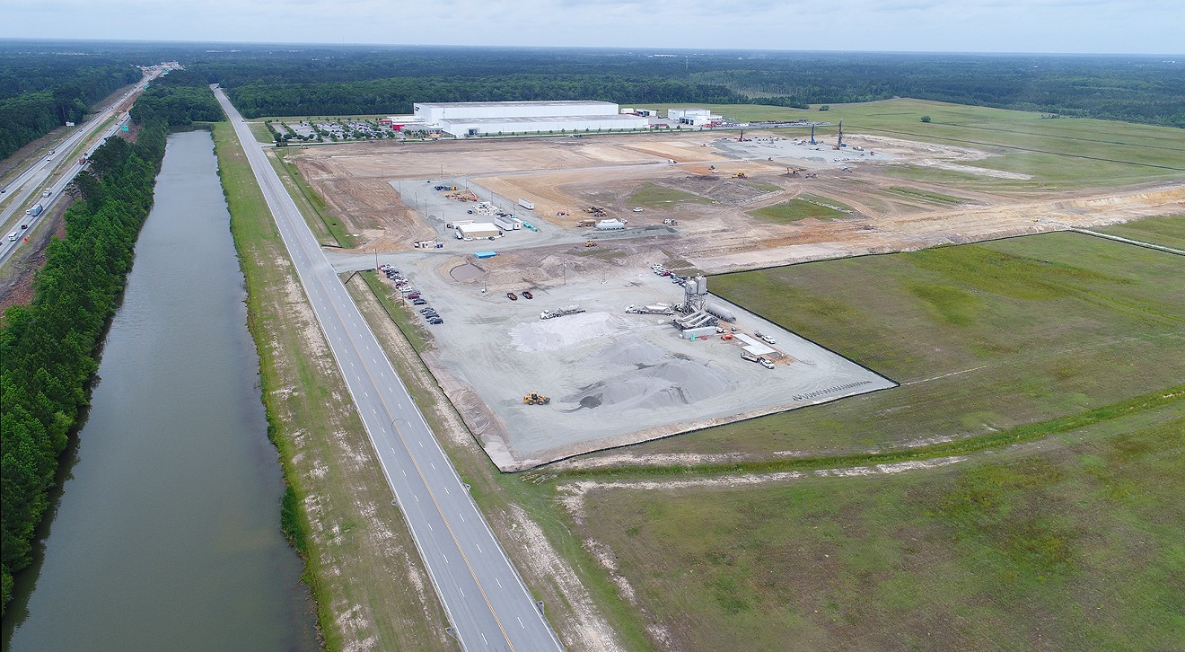 The site of the new Amazon fulfillment center is shown  as the company expands their presence in Georgia.