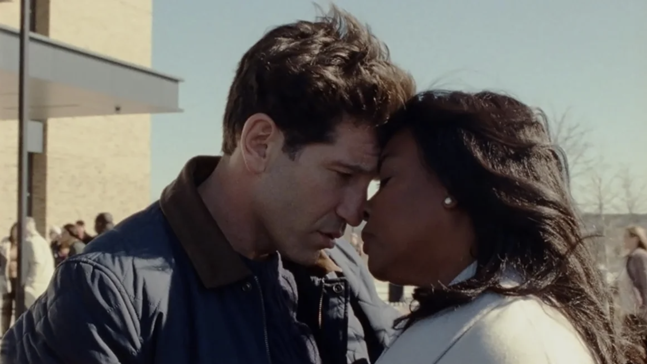 From left, Jon Bernthal and Aunjanue Ellis-Taylor star in the film "Origin", directed by Ava DuVernay.