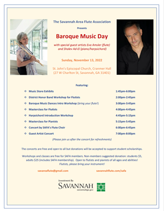 Image: Baroque Music Day Featuring Flute and Harpsichord/Piano and Flute Choir!
