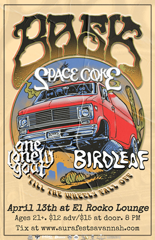 Image: Bask, Space Coke, One Lonely Goat, Birdleaf at El Rocko Lounge