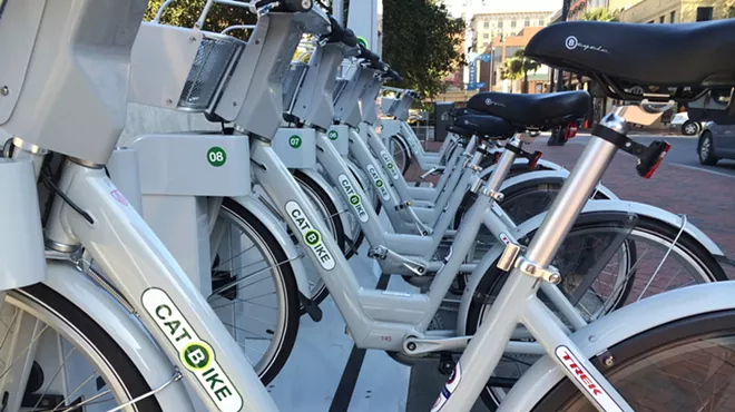 Image: Bike share receives warm welcome despite cold weather