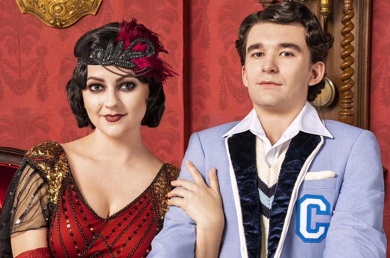 Alyssa Bianca and Milo Sutton in SCAD’s ‘The Play that Goes Wrong’ Photo courtesy of SCAD