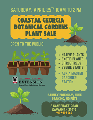 Image: Coastal Georgia Botanical Gardens Spring Plant Sale