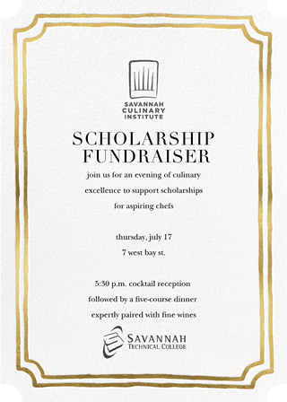 Image: Culinary Scholarship Fundraiser Dinner