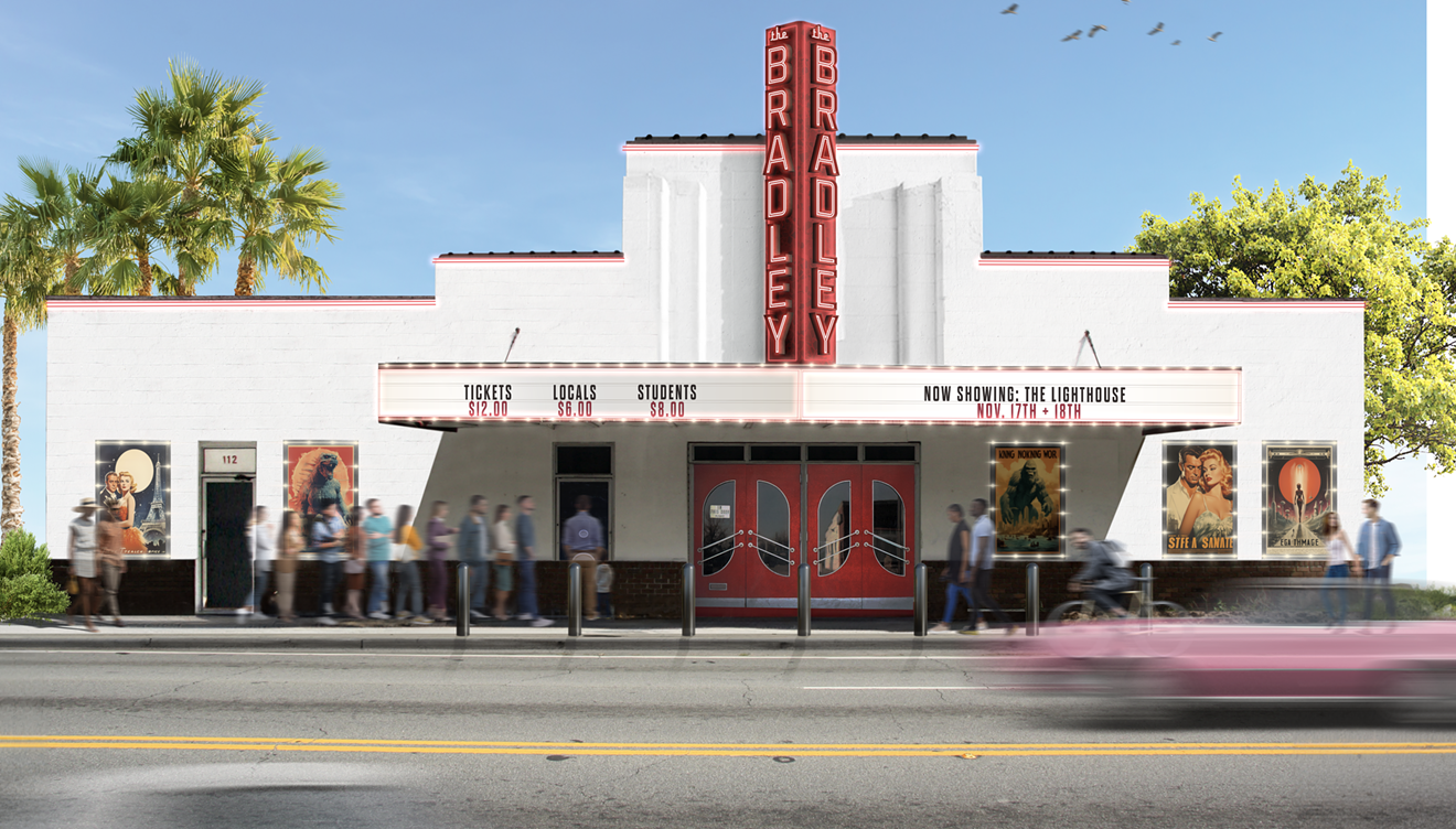 Bradley Theater Perspective - a rendering of what a space could like once retrofitted or built.