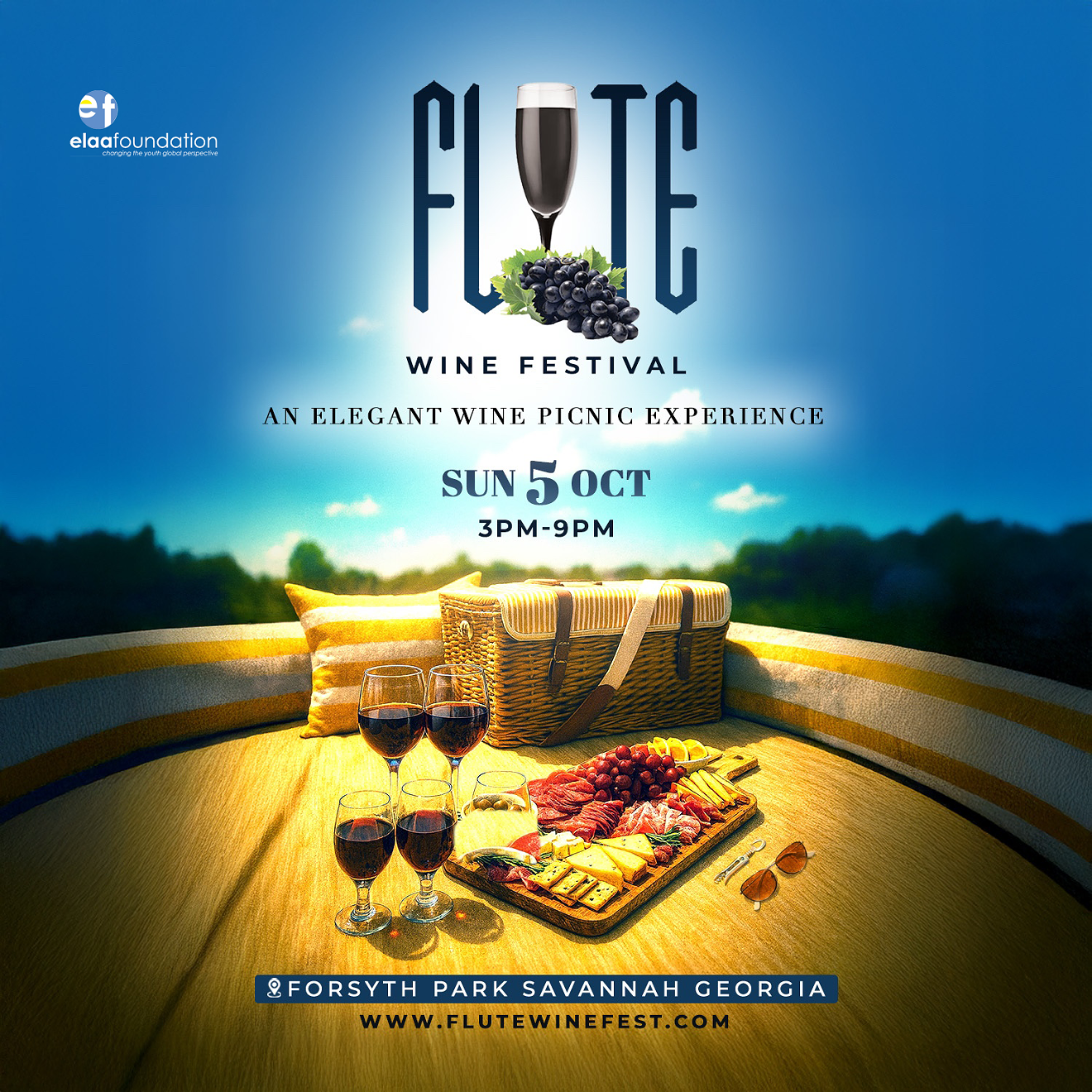 ✨ Picnic vibes, fine wine, and gourmet bites &mdash; don&rsquo;t miss FLUTE Savannah!  🧺 Your basket, your experience, your memories &mdash; Forsyth Park, October 5!  🍷 A festival like no other &mdash; wine, food, and friends in Savannah&rsquo;s favorite park.