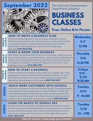 Image: Free Business Education & Community Enrichment Events