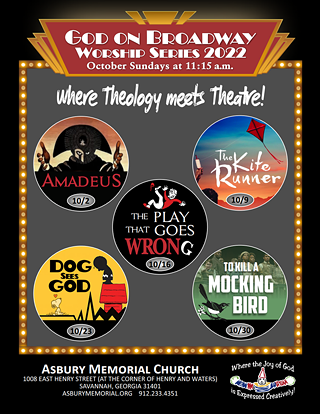 Image: God on Broadway worship series presented by Asbury Memorial Church