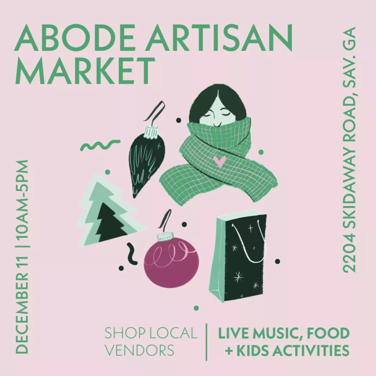 Holiday Artisan Market with Abode and Elate Apparel