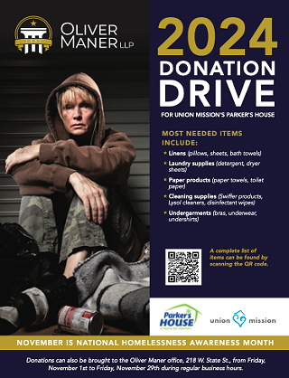 Image: National Homelessness Awareness Month/Parker's House