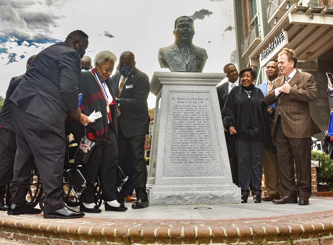 Plant Riverside District Unveils Martin Luther King Jr. Monument