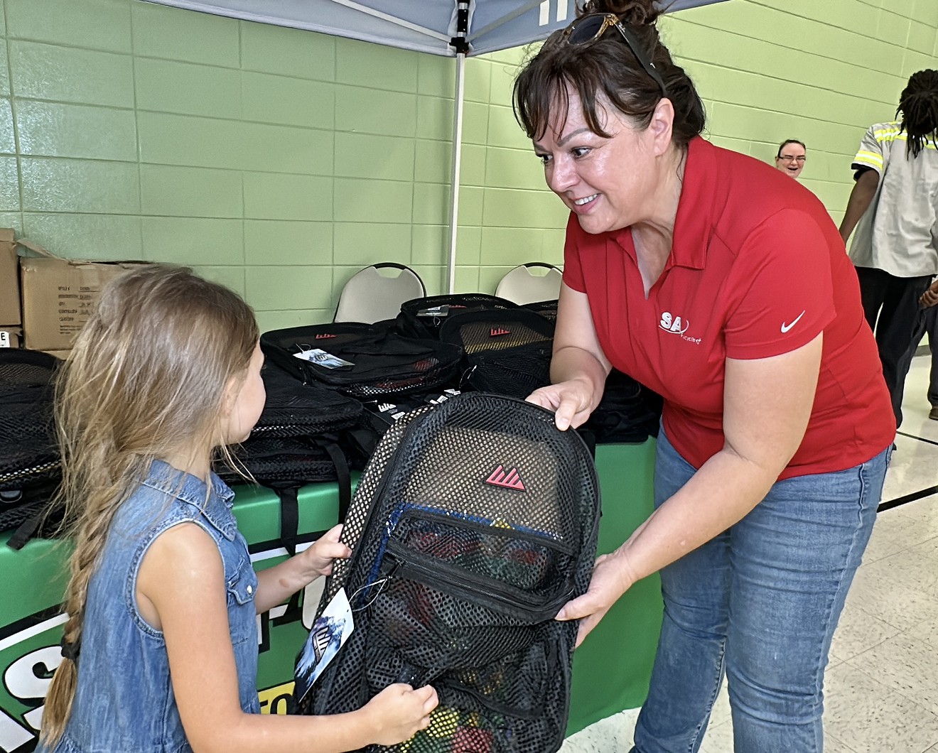 SA Recycling Savannah Staley and Cash and Carry Host Back to School Event for Haven Elementary