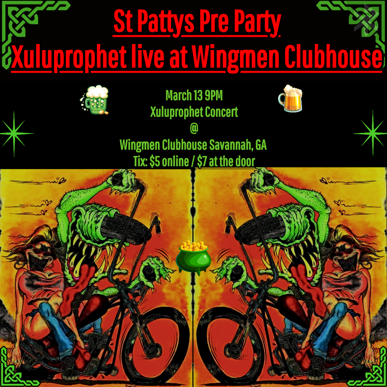 SAINT PATTYS PARTY MARCH 13 @ WINGMEN CLUBHOUSE