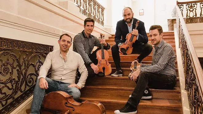 Image: Savannah Music Festival performance featuring Philip Dukes and the Escher String Quartet