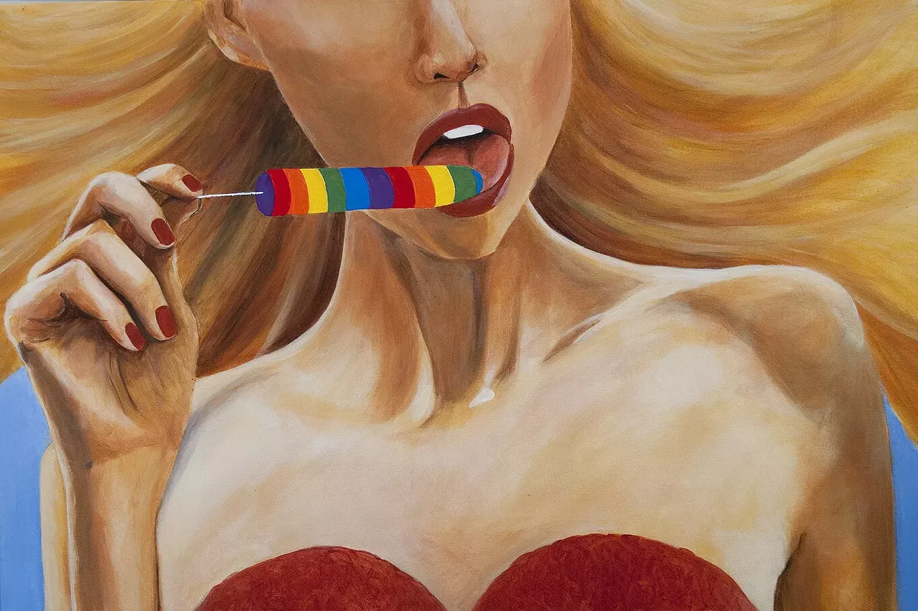 "Dorothy's Rainbow" acrylic painting