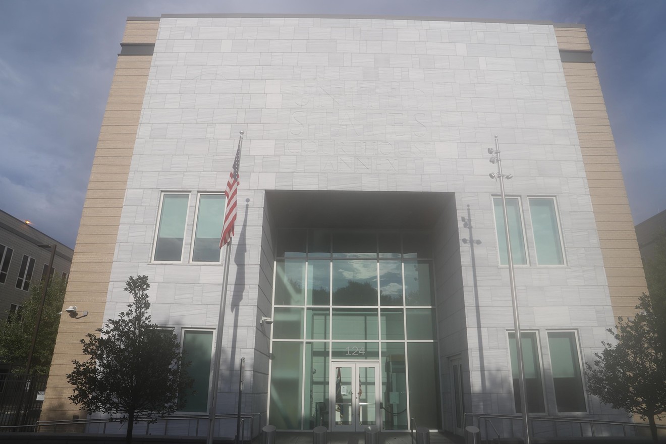 The federal courthouse annex on Barnard Street in Savannah