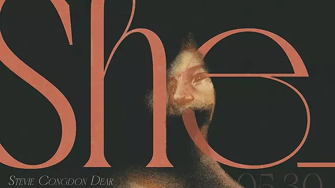 Image: She _____. Art Exhibition