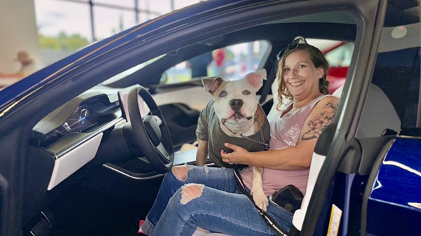 Tesla Hosts Renegade Paws Dog Adoption Event