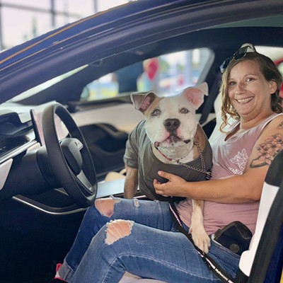 Tesla Hosts Renegade Paws Dog Adoption Event