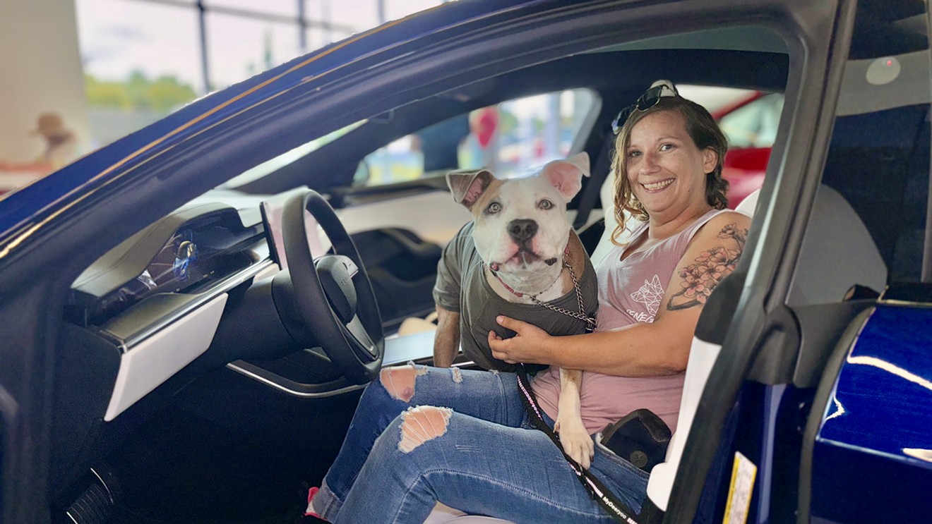 Tesla Hosts Renegade Paws Dog Adoption Event