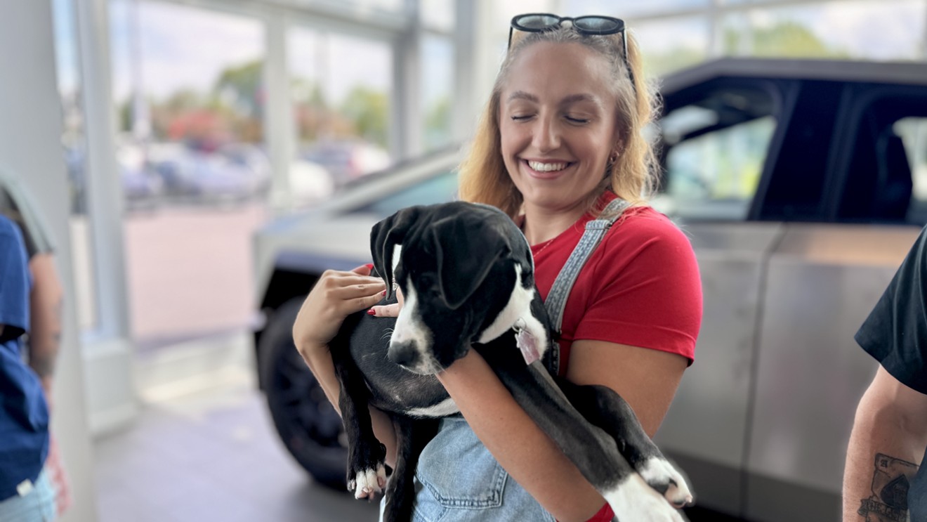 Tesla Hosts Renegade Paws Dog Adoption Event