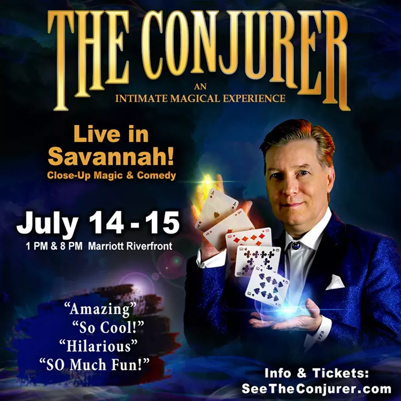The Conjurer Live in Savannah: July 14-15