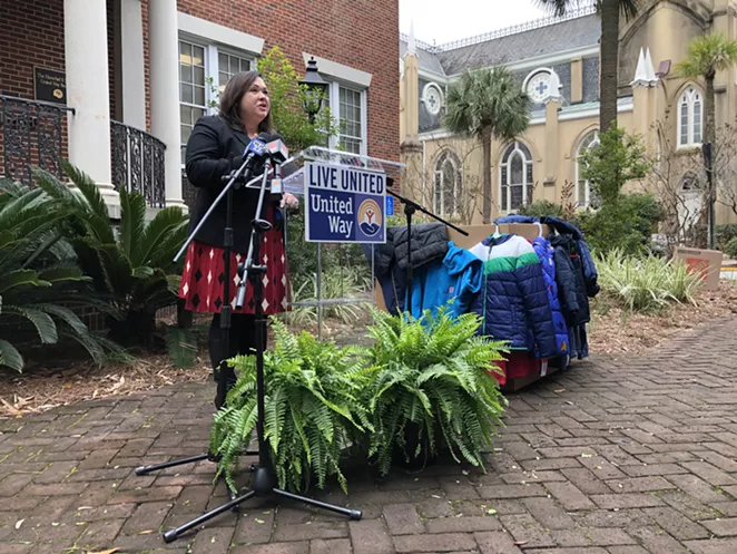 Canady&rsquo;s delivers piles of coats for kids to the United Way of the Coastal Empire