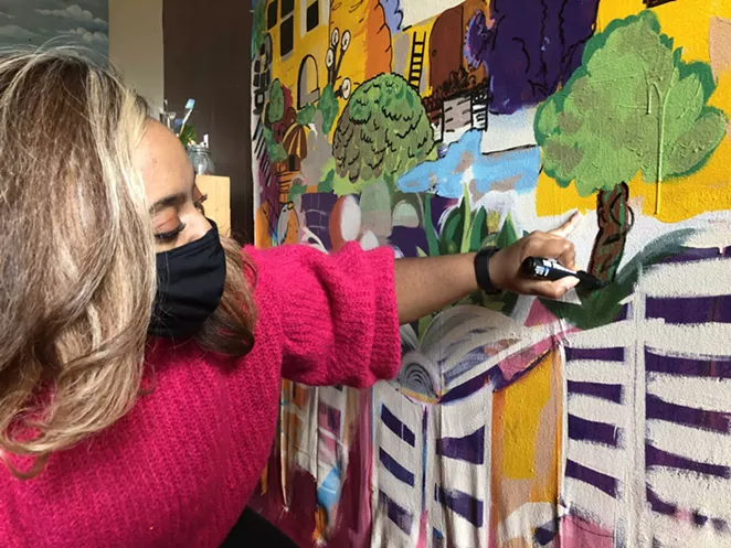 Fence Art Project enlivens construction sites with creative murals by Savannah artists